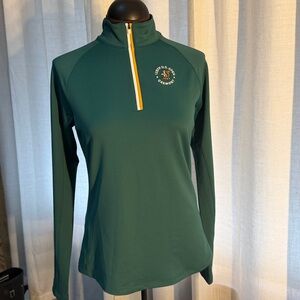 Walter Hagen Teal Long Sleeve Half-Zip Top nwt
